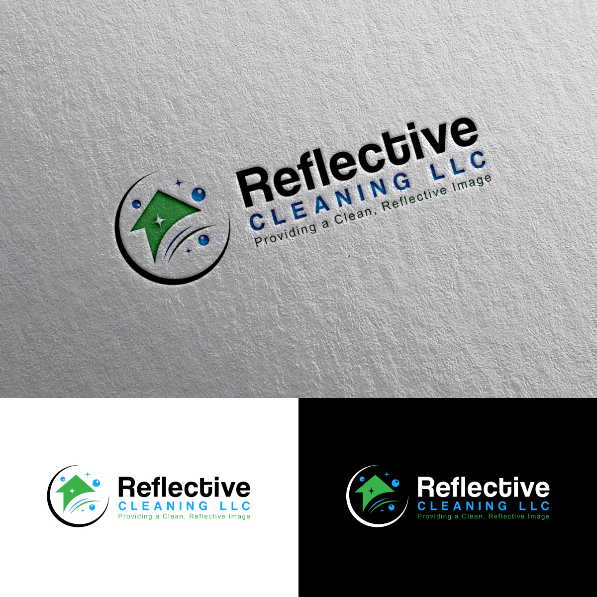 Logo Design by Rii for Reflective Cleaning LLC | Design #24871110