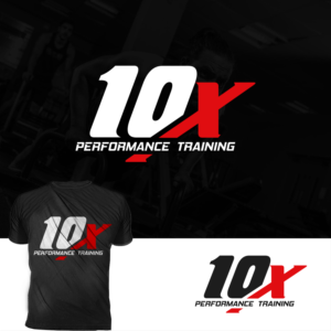 10X PERFORMANCE TRAINING (10X THE WORK, 10X THE EFFORT, 10X THE ATHLETE | Logo Design by TRHZ