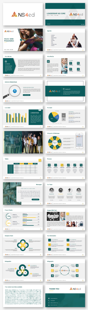 Design de PowerPoint par Luvinda pour NS4ED | Design #24872327