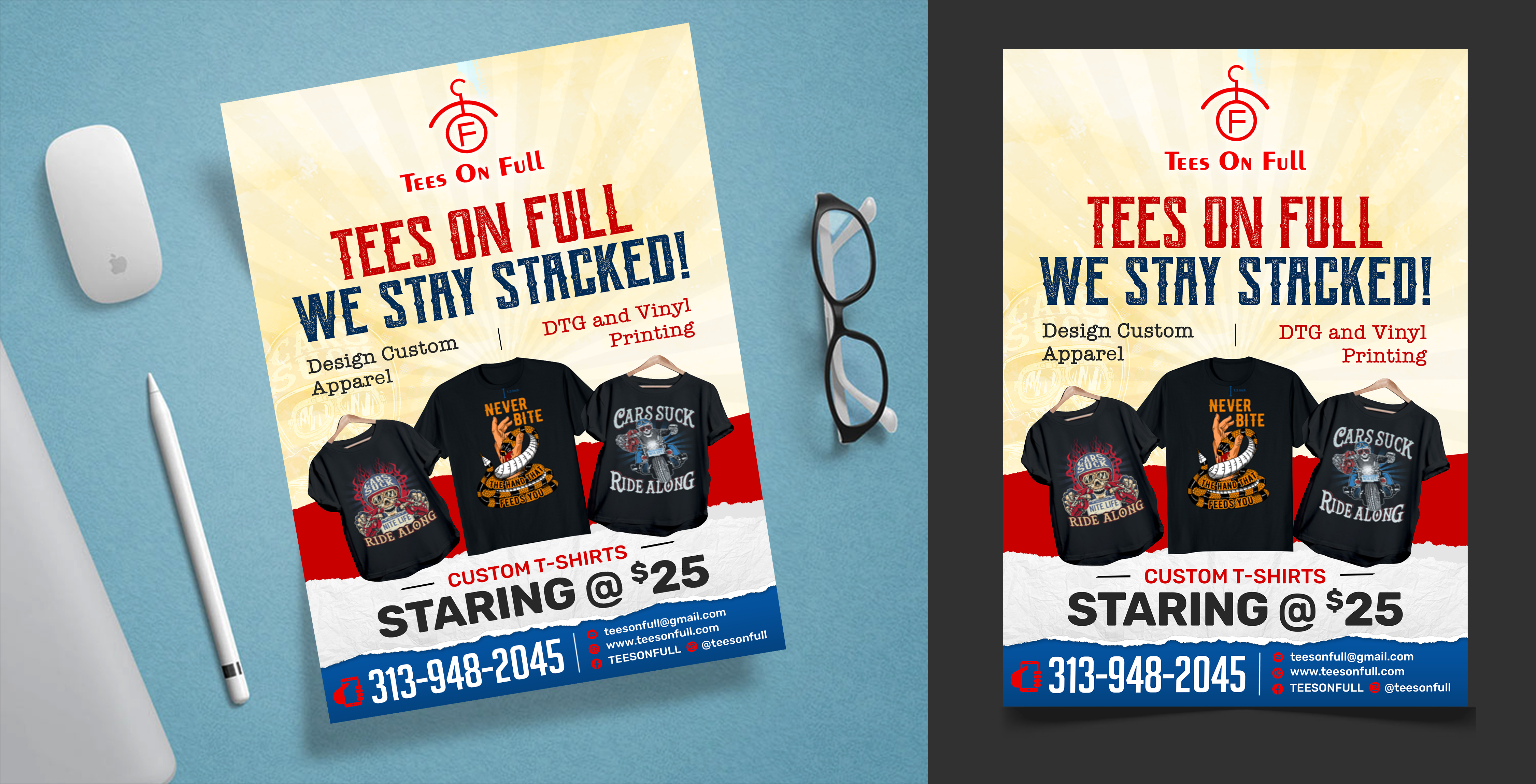 Design de Flyer par SAI DESIGNS pour www.teesonfull.com | Design #24906349