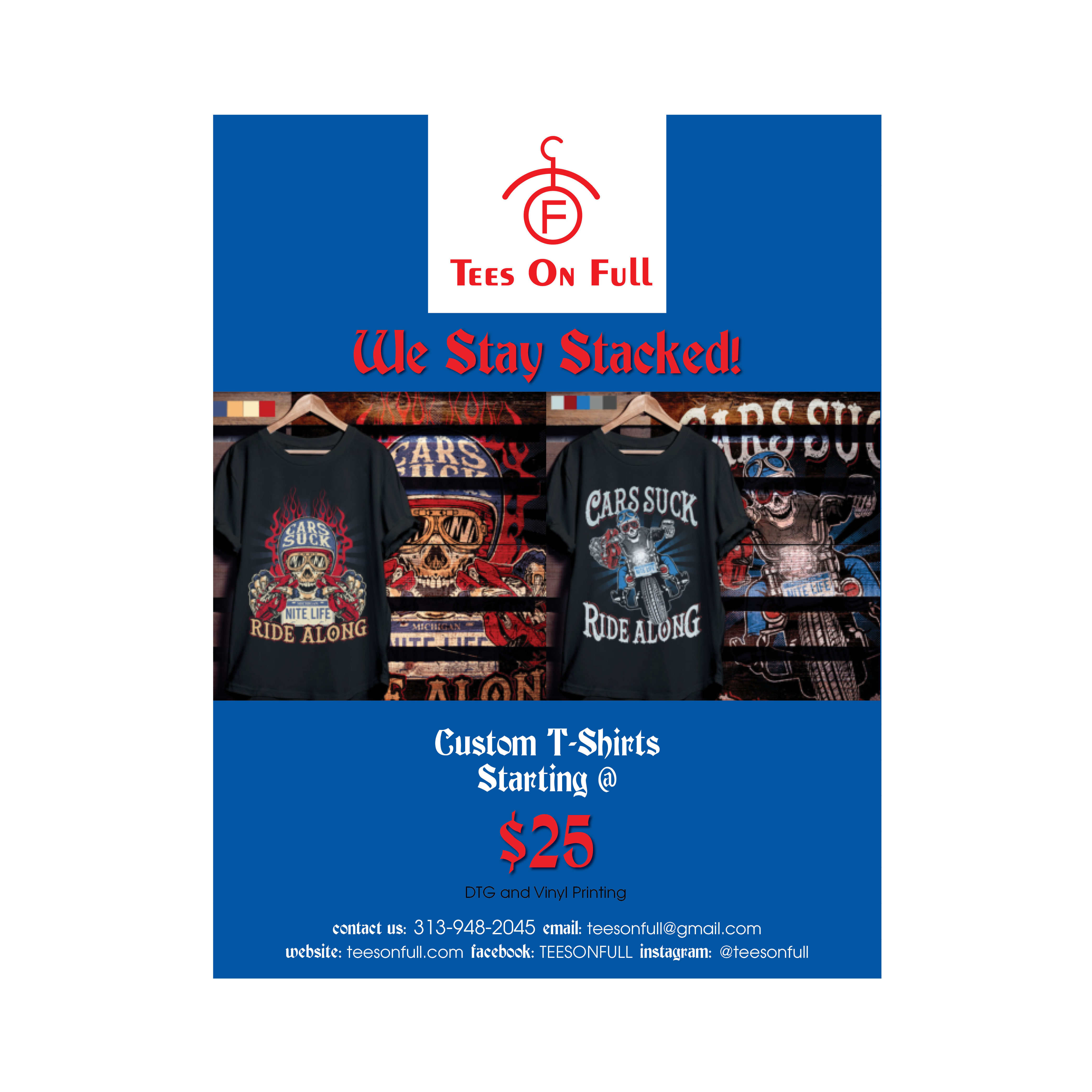 Flyer Design by Wanda.G for www.teesonfull.com | Design #24920546