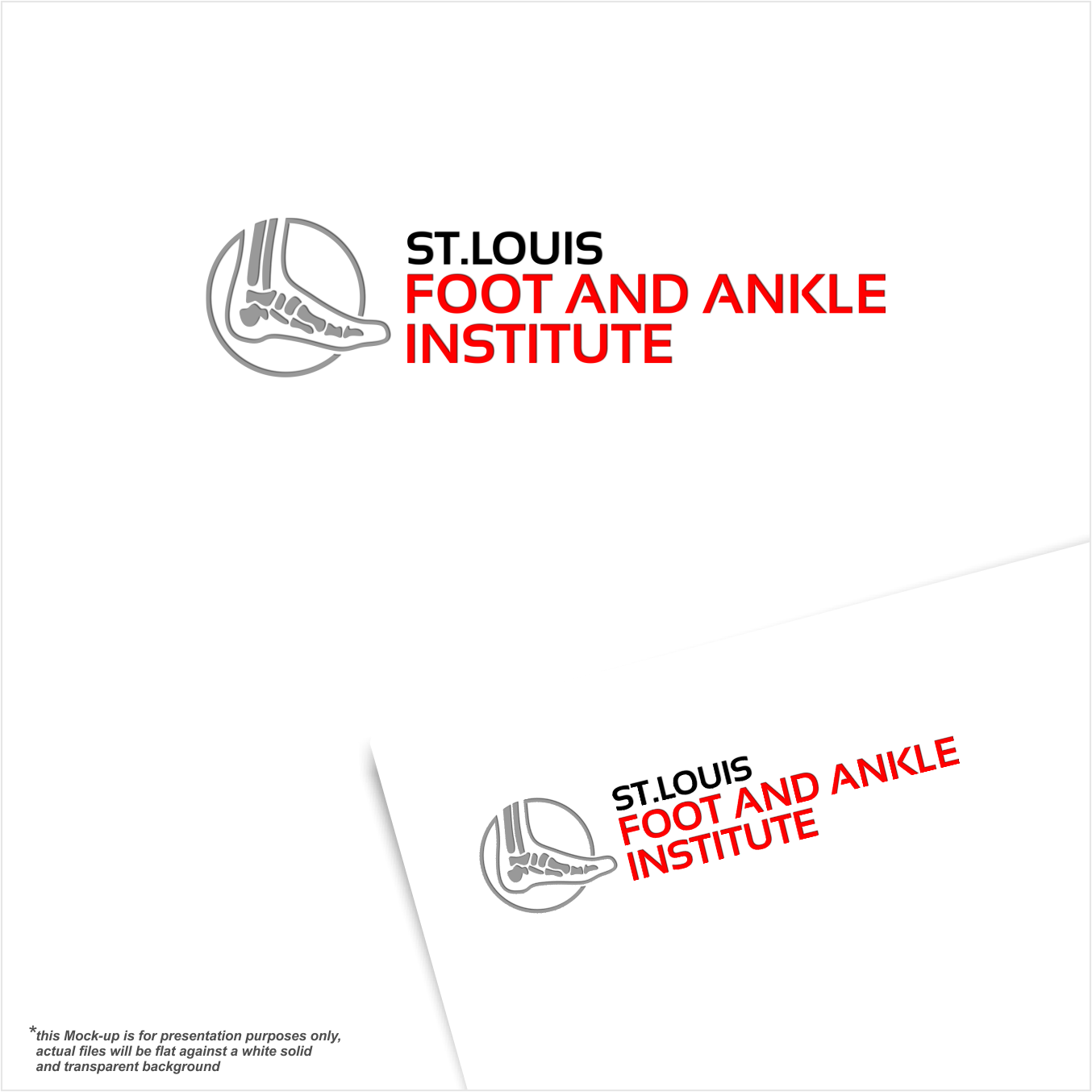 Logo Design by Arham Hidayat for St Louis Foot and Ankle Institute | Design #24886453