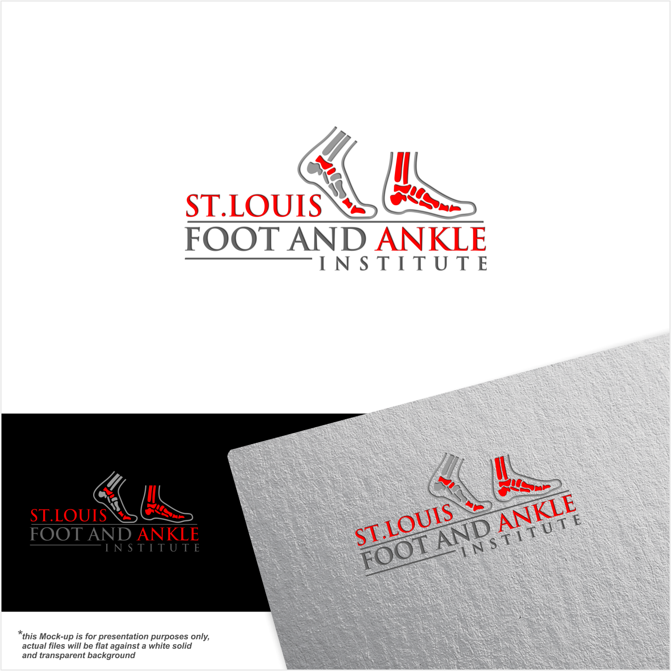 Logo Design by Arham Hidayat for St Louis Foot and Ankle Institute | Design #24886454