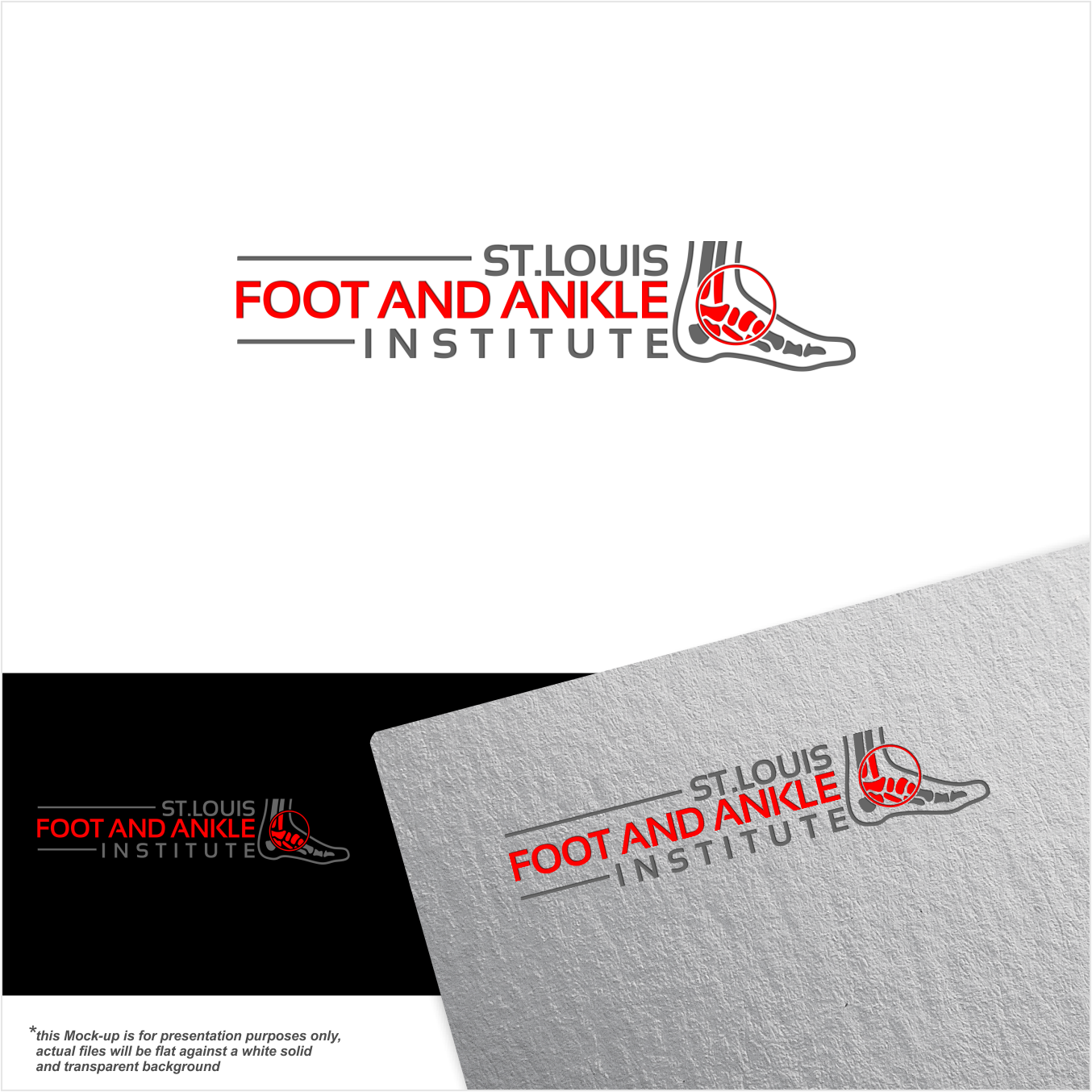 Logo Design by Arham Hidayat for St Louis Foot and Ankle Institute | Design #24886455