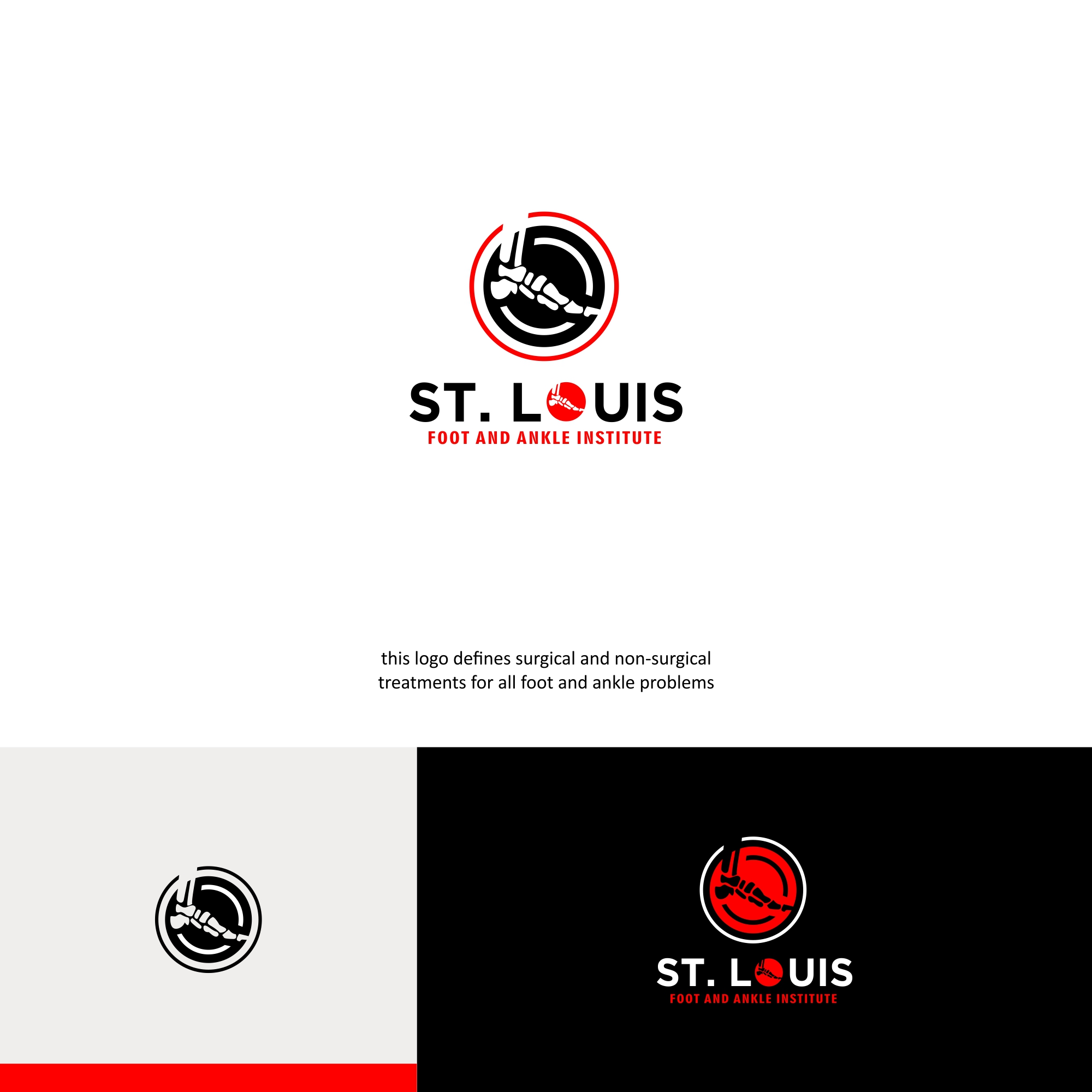 Logo Design by alitjuara for St Louis Foot and Ankle Institute | Design #24893002