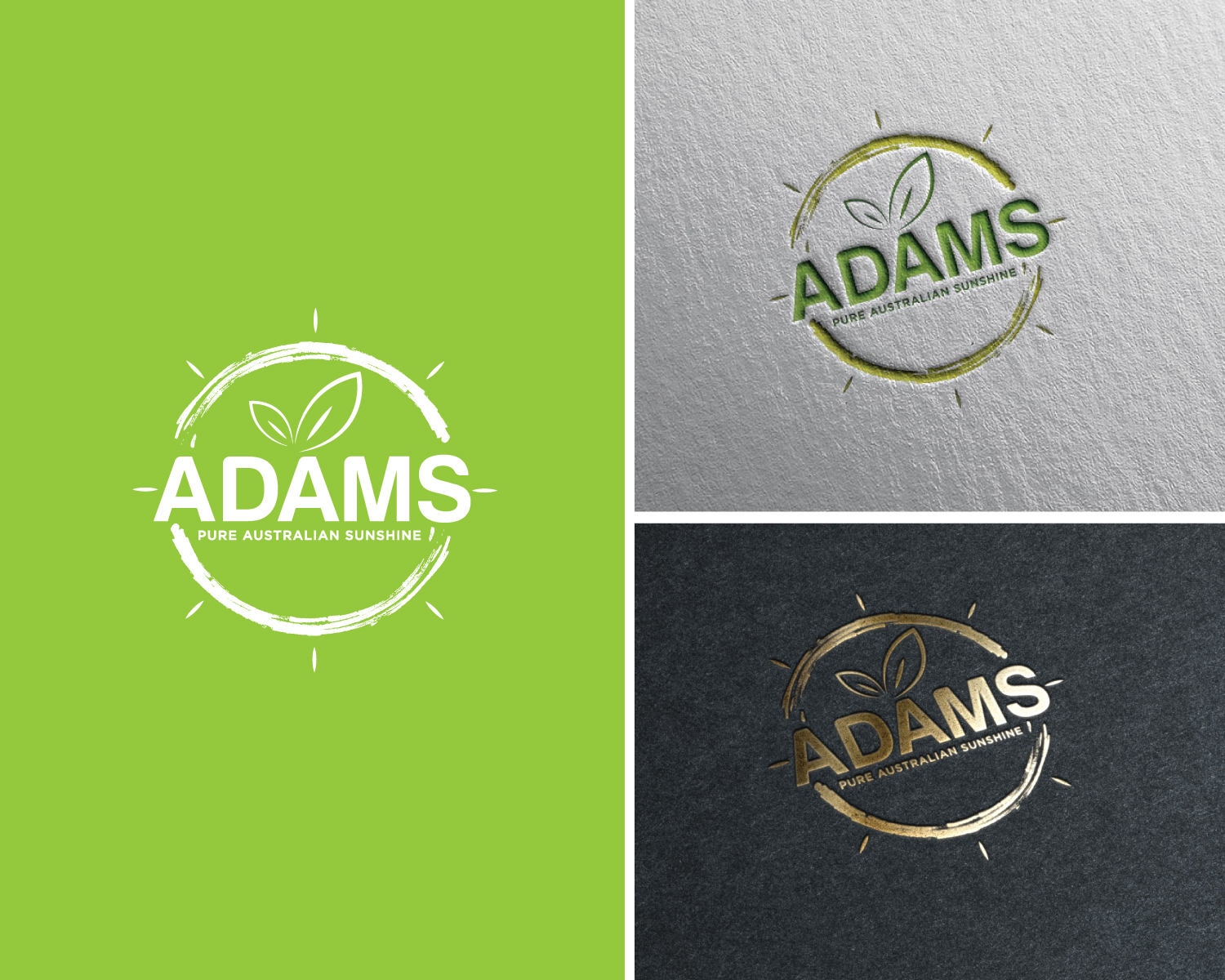 Logo Design by Atec for Adams Pure Australian Sunshine | Design #24888976