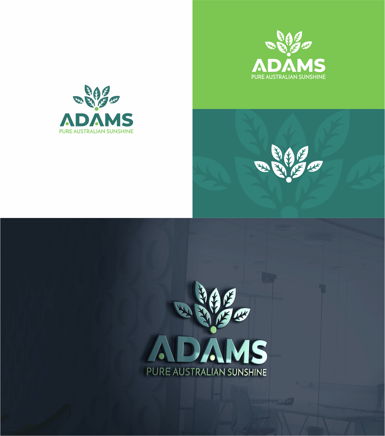 Logo Design by creativechauhan1989 for Adams Pure Australian Sunshine | Design #24872312