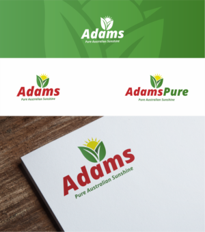 Logo Design by creativechauhan1989 for Adams Pure Australian Sunshine | Design: #24872314