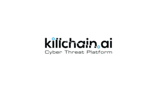 Killchain.ai Is company name w/ sub text below the logo or name: Cyber Threat Platform | Logo Design by MT