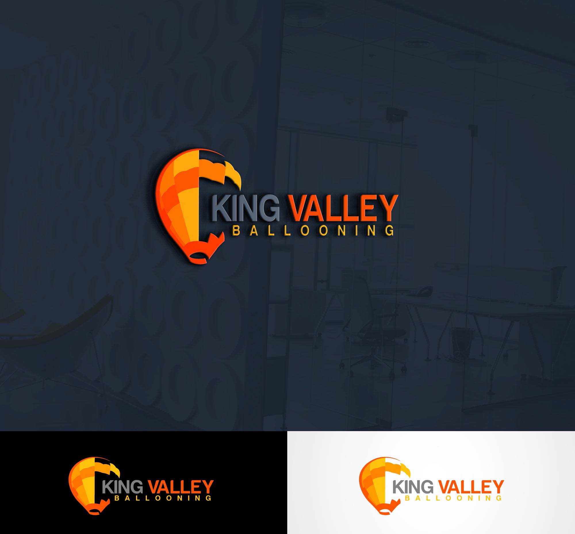 Logo Design by Nishant Tomar for Goldrush Ballooning | Design #24880203