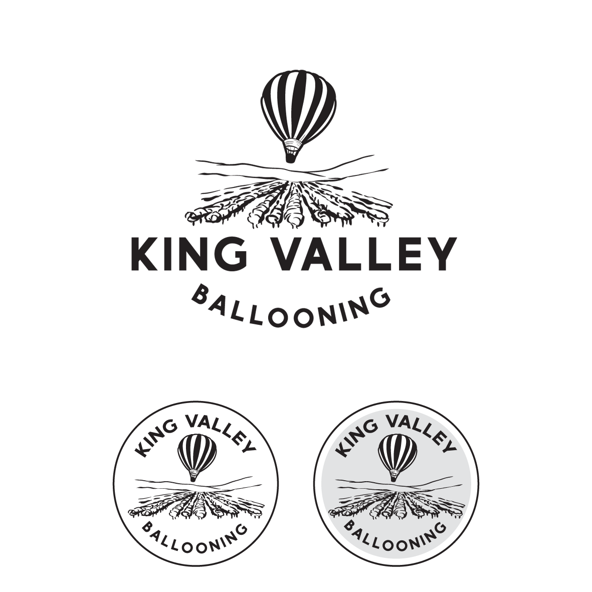 Logo Design by Samantha Ward Design for Goldrush Ballooning | Design #24901000