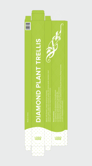 Packaging Design needed for a diamond indoor plant trellis. | Diseño de Empaque por egr__