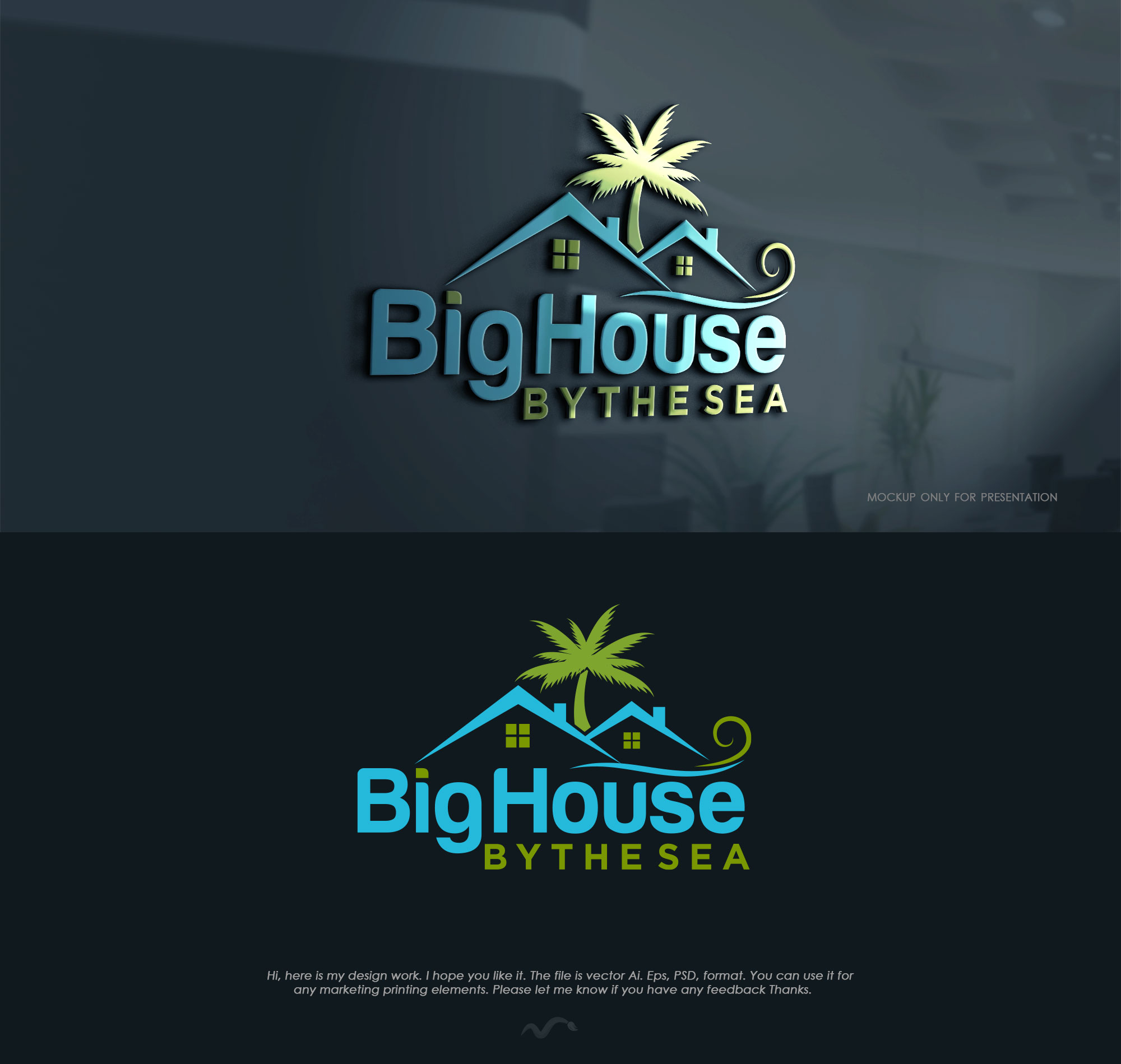 Logo Design by Mono.co for Big House By The Sea Ltd | Design #24881793