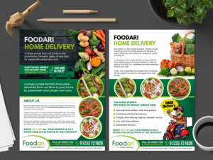 Food home delivery flyer to attract new customers and drive web traffic  | Flyer Design by SAI DESIGNS