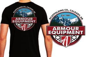 Scaffolding Company Cool clothing silk screen design | T-shirt Design by NILDesigns