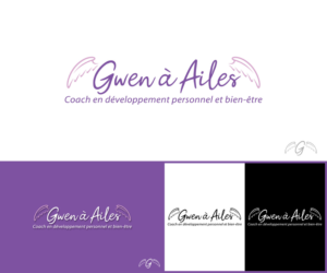 Gwen à Ailes - Coach en développement personnel et bien-être | Design de Logo par MoonFeather