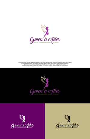 Gwen à Ailes - Coach en développement personnel et bien-être | Design de Logo par siti MWDesign