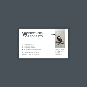 Business Card Design by premnice for W J Brothers and Sons Ltd | Design: #24894713