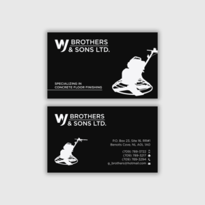 Business Card Design by premnice for W J Brothers and Sons Ltd | Design: #24898294