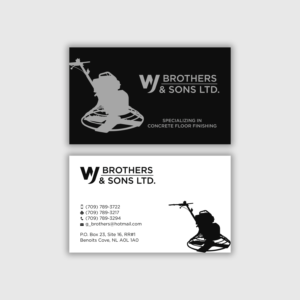 Business Card Design by premnice for W J Brothers and Sons Ltd | Design: #24898295