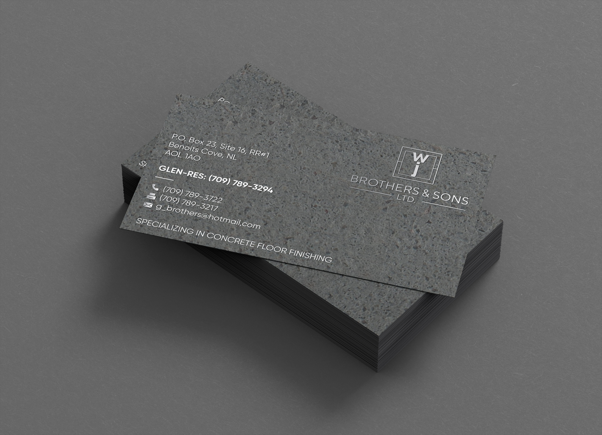 Business Card Design by Verified artistry (Design garden) for W J Brothers and Sons Ltd | Design #24886826