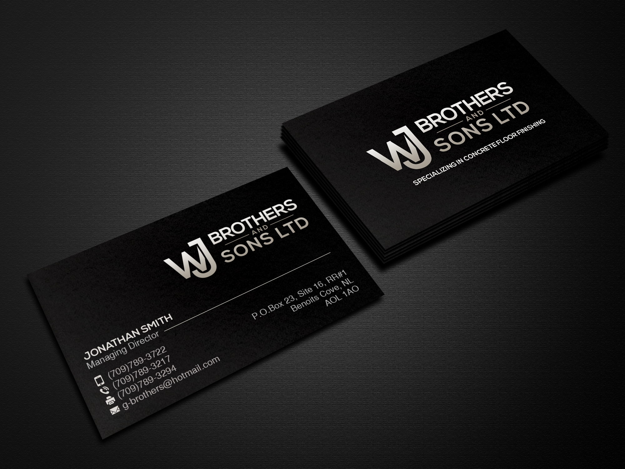 Business Card Design by Creations Box 2015 for W J Brothers and Sons Ltd | Design #24908147
