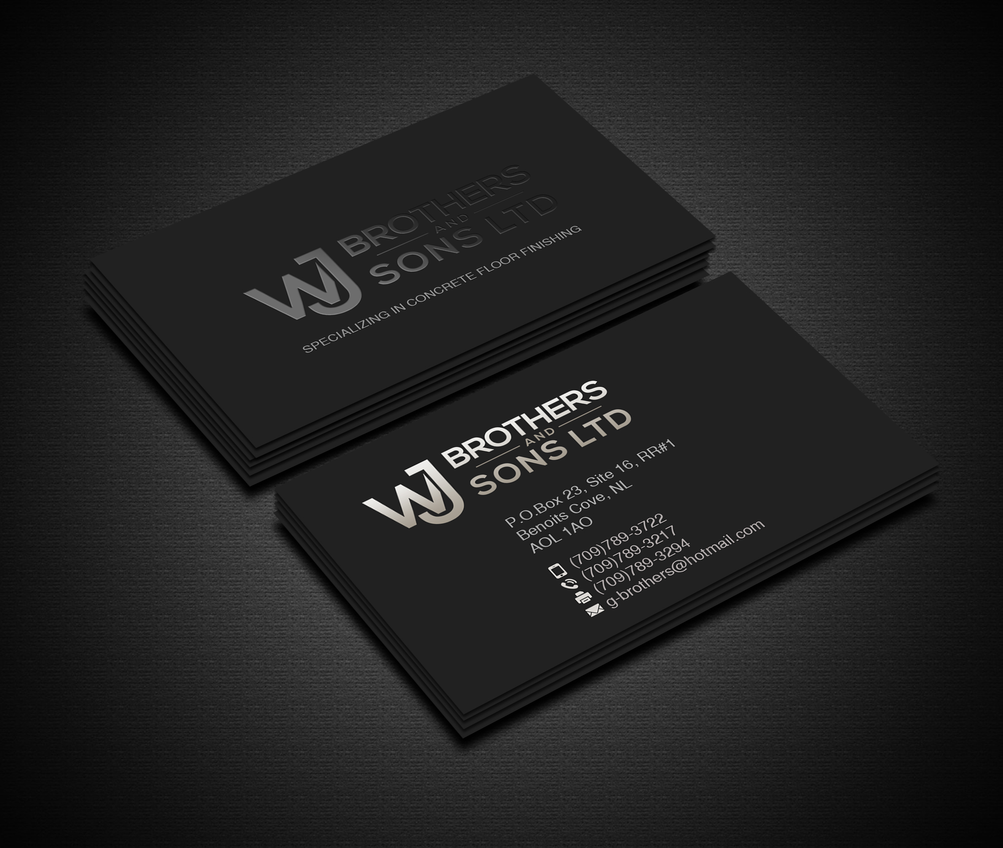 Business Card Design by Creations Box 2015 for W J Brothers and Sons Ltd | Design #24908155