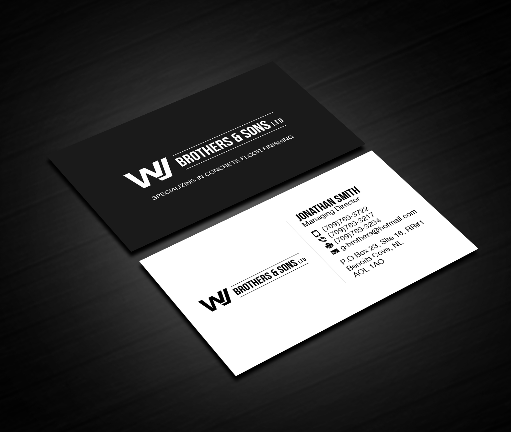 Business Card Design by Creations Box 2015 for W J Brothers and Sons Ltd | Design #24908160