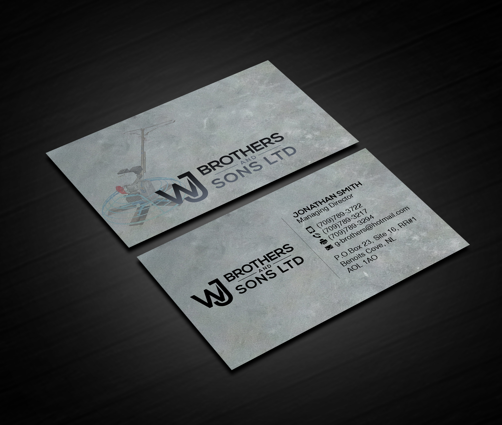 Business Card Design by Creations Box 2015 for W J Brothers and Sons Ltd | Design #24908209