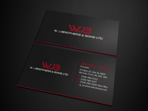 Business Card Design by Tripti Ranjan Gain for W J Brothers and Sons Ltd | Design: #24939338