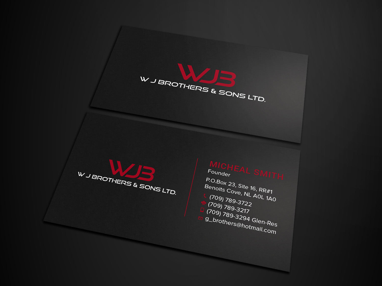 Business Card Design by Tripti Ranjan Gain for W J Brothers and Sons Ltd | Design #24939339