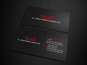 Business Card Design by Tripti Ranjan Gain for W J Brothers and Sons Ltd | Design: #24939339