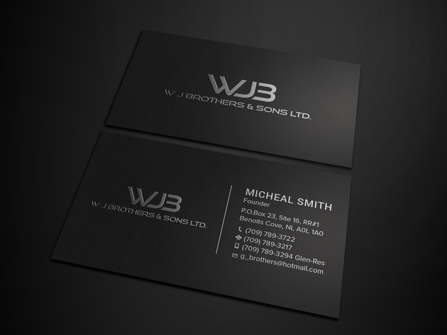 Business Card Design by Tripti Ranjan Gain for W J Brothers and Sons Ltd | Design #24939340