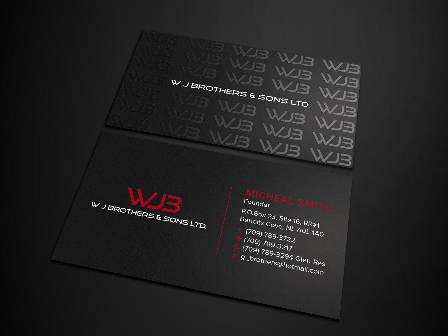 Business Card Design by Tripti Ranjan Gain for W J Brothers and Sons Ltd | Design #24939341