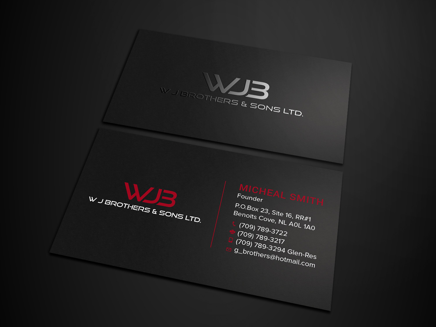 Business Card Design by Tripti Ranjan Gain for W J Brothers and Sons Ltd | Design #24939342