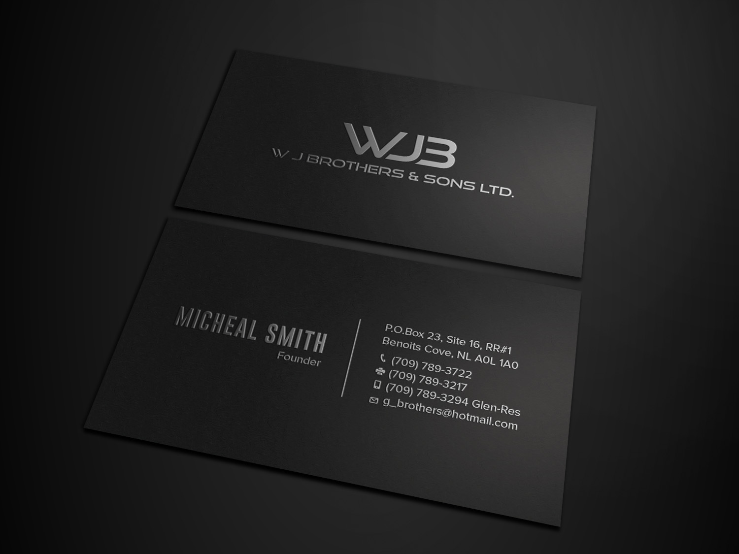 Business Card Design by Tripti Ranjan Gain for W J Brothers and Sons Ltd | Design #24939358