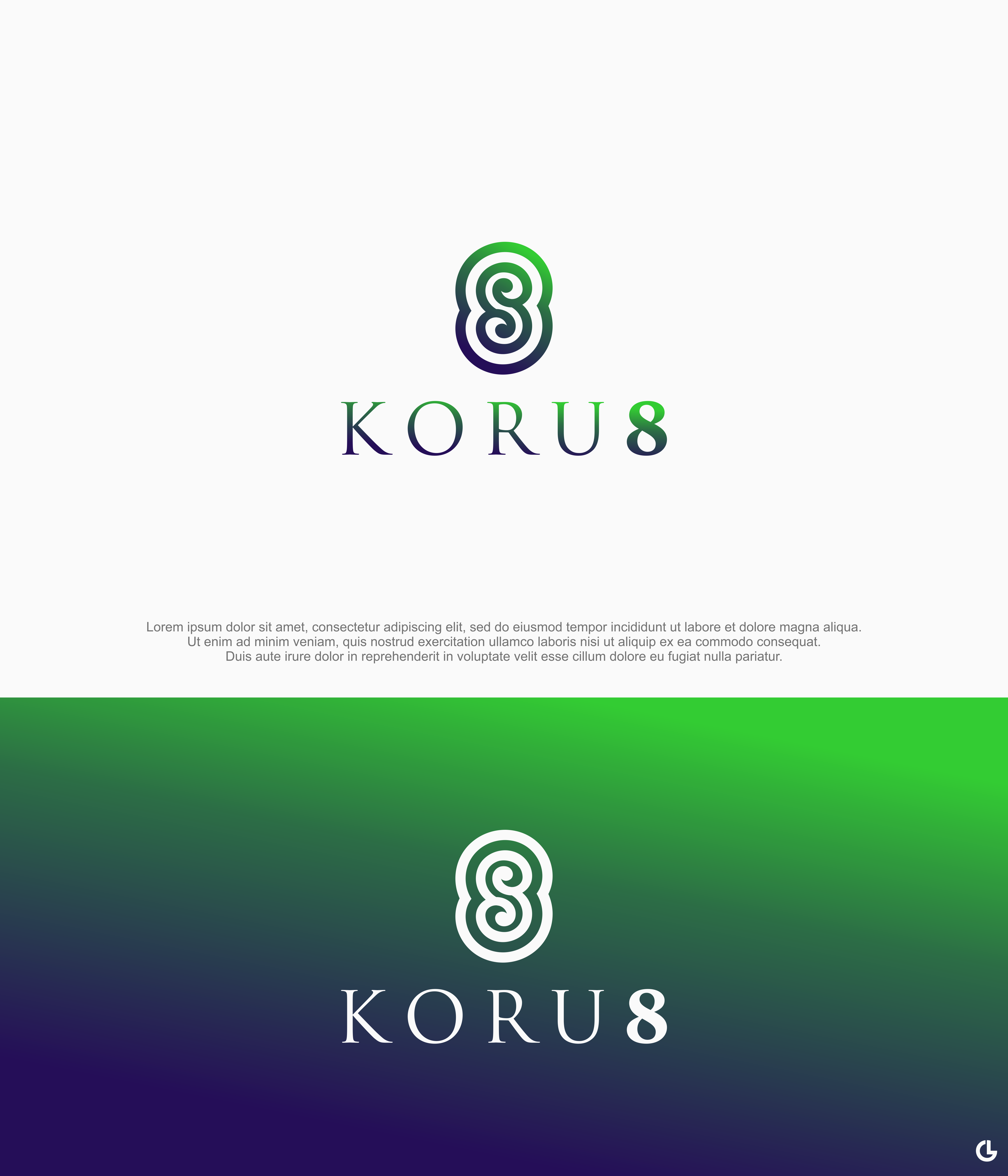 Logo Design by RICKY.T for Purple Koru | Design #24888782