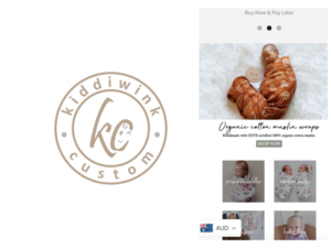 Logo Design by Robby SC for Kiddiwink Custom | Design: #24901142