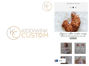 Logo Design by Robby SC for Kiddiwink Custom | Design: #24901143