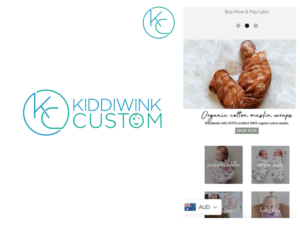 Logo Design by Robby SC for Kiddiwink Custom | Design: #24902654
