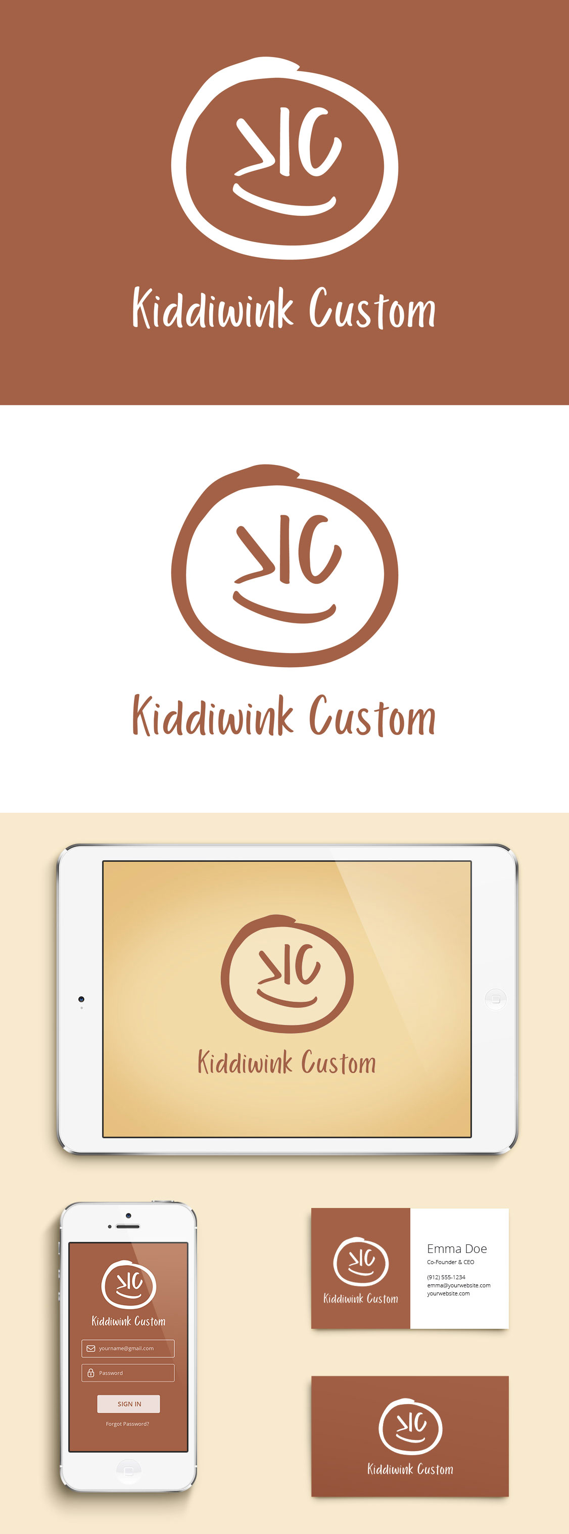 Diseño de Logo por Reuben para Kiddiwink Custom | Diseño #24937781