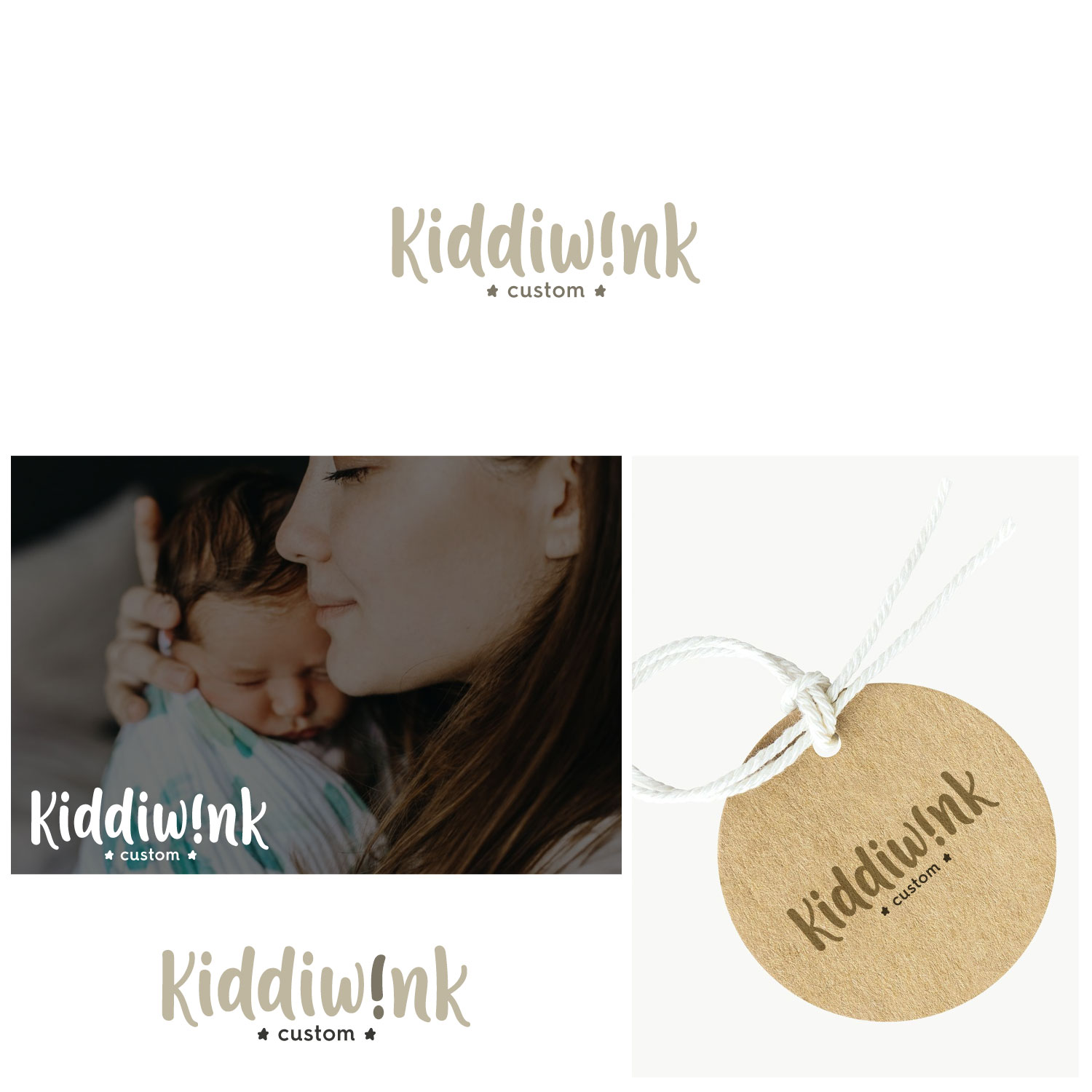 Logo Design by DominicDesign for Kiddiwink Custom | Design #24908110