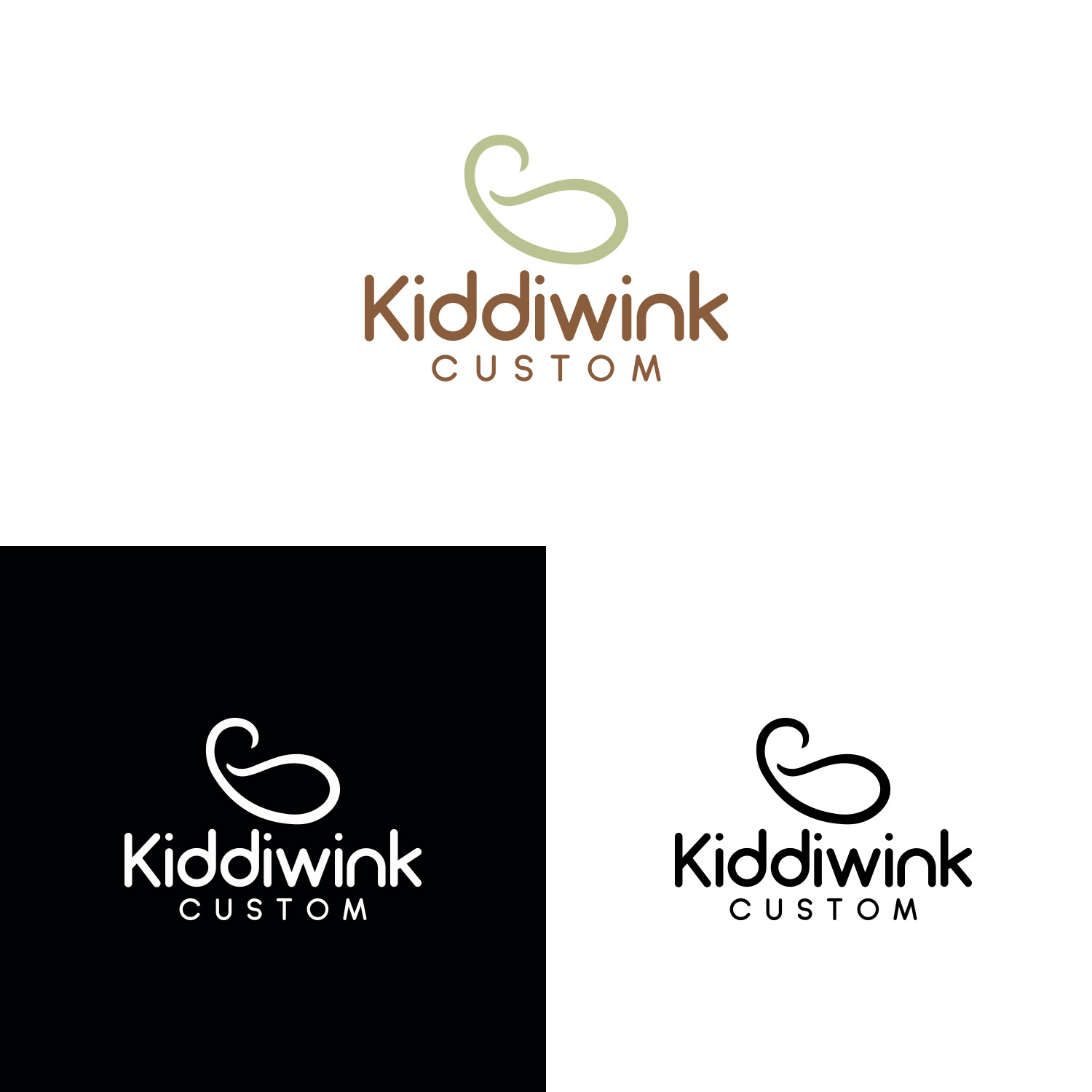 Logo Design by DesignDUO for Kiddiwink Custom | Design #24917831