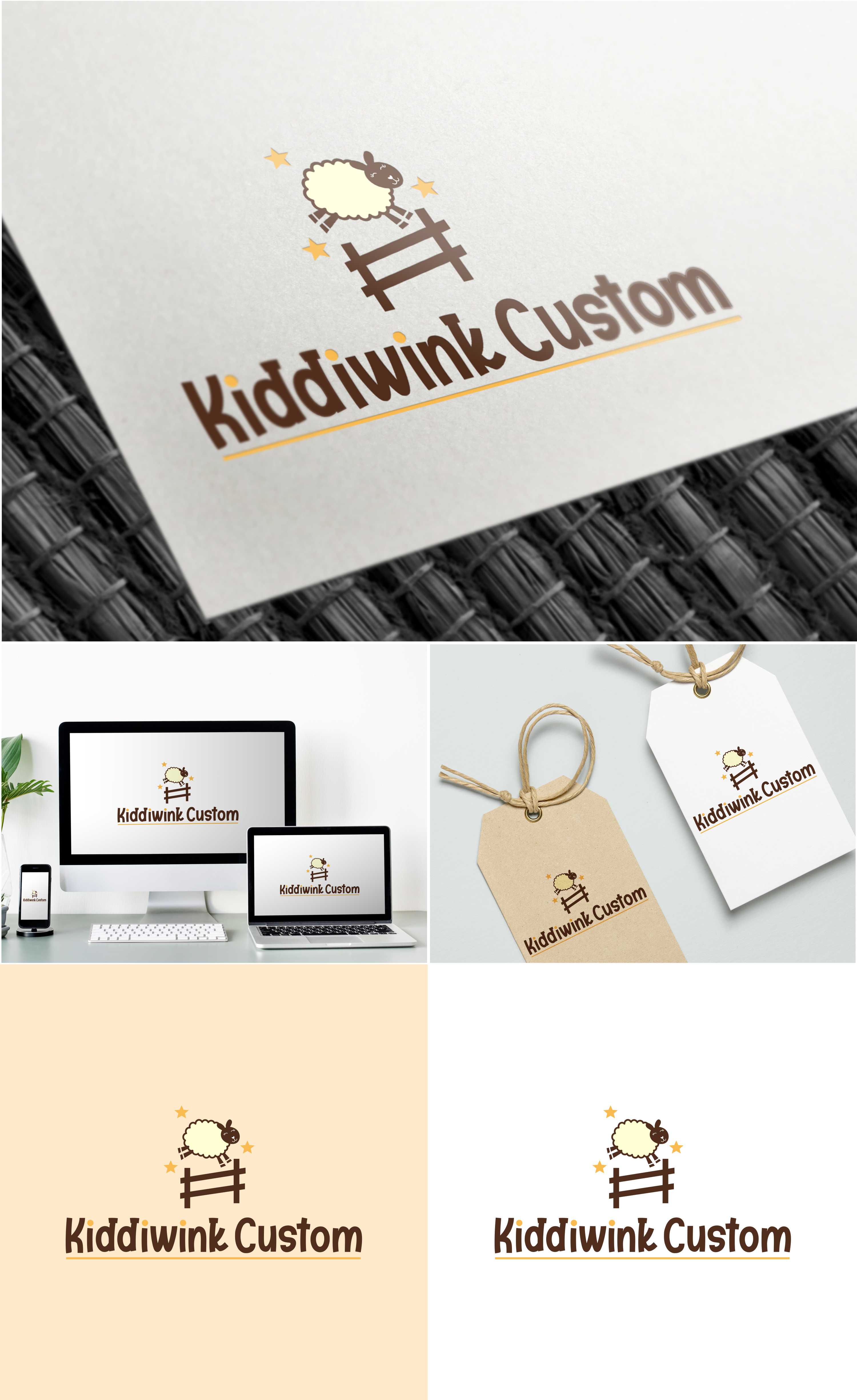 Logo Design by Nicolene Barnard for Kiddiwink Custom | Design #24940635