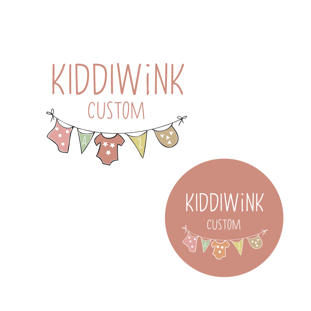 Logo Design by Samantha Ward Design for Kiddiwink Custom | Design #24920730
