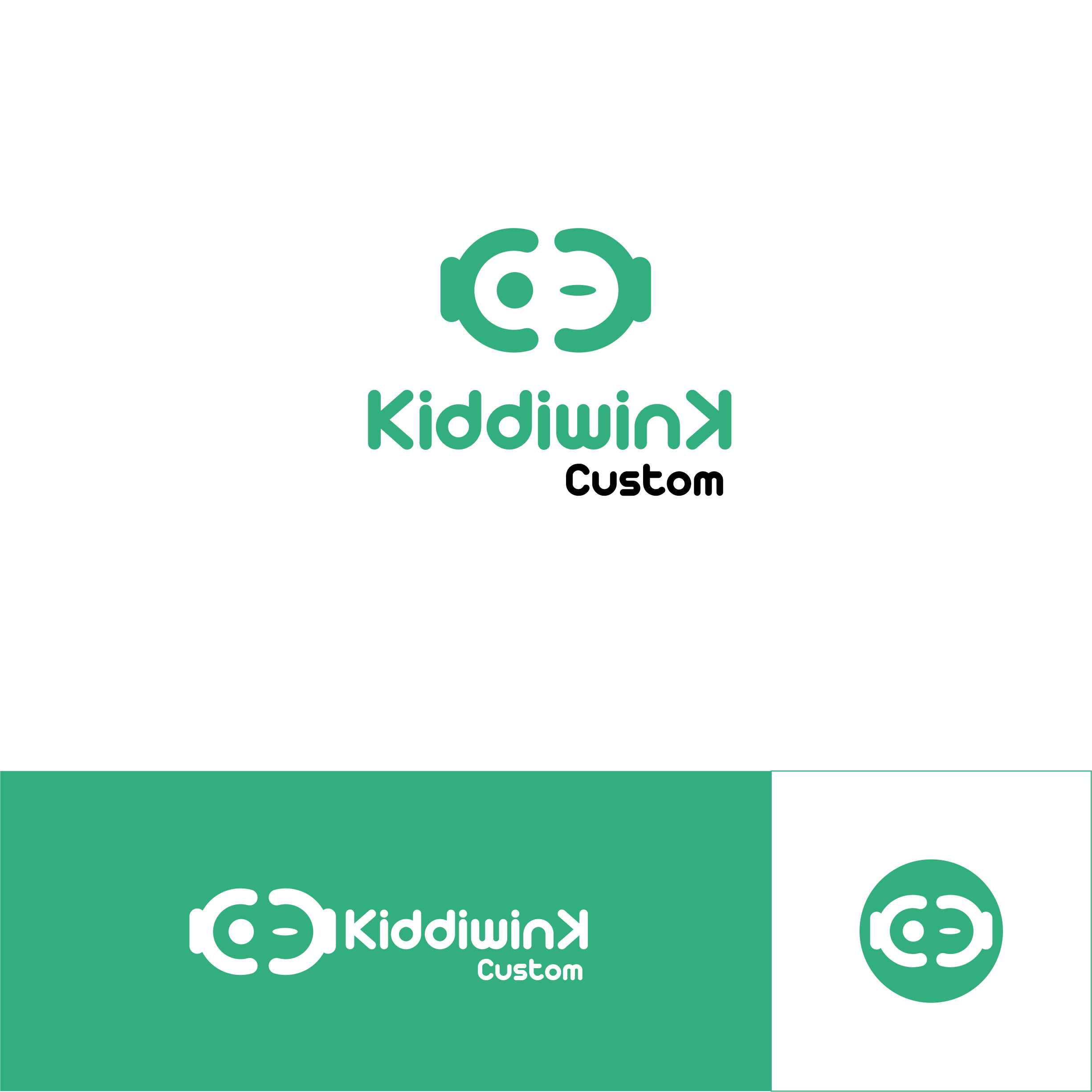 Logo Design by Jet-D for Kiddiwink Custom | Design #24901611