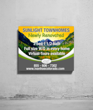 Sunlight Townhomes - Billboard design for our newly renovated townhome community | Diseño de Cartelera por Maestroto