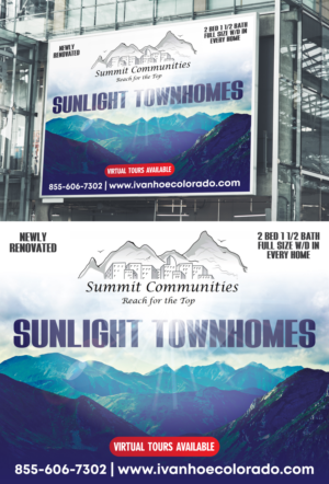 Sunlight Townhomes - Billboard design for our newly renovated townhome community | Diseño de Cartelera por u2square