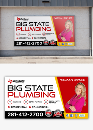 Need a plumbing billboard for our business. | Design de Panneau par ZeneFashions