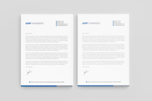 Diseño de Membrete por R.design para amf farriery | Diseño: #24913180